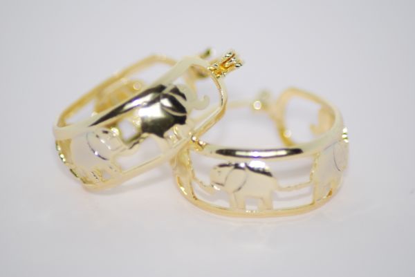 Brinco Argola com Elefantes